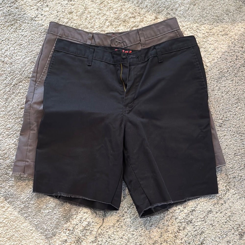Men's Dickies Black and Gray Shorts